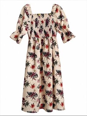 kings road denim dress Kings Road Size S Women's Blue Denim Maxi Dress with Buttons Front Roller Sleeve